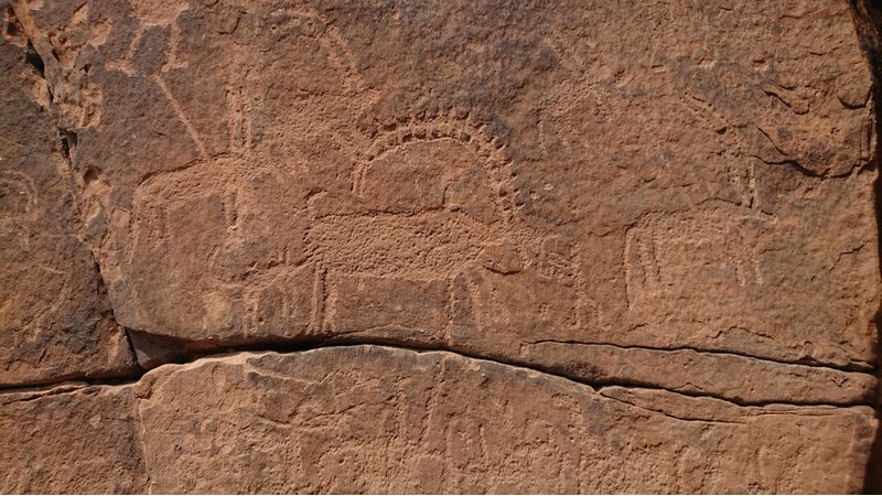 Take A Glimpse Of Carving At Jubbah Rock Carvings