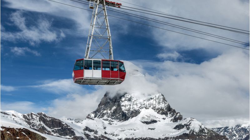 The Highest Cable Car to Klein Matterhorn in Zermatt